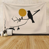 Lofaris Simple Sun Animal Bohemian Still Life Wall Tapestry